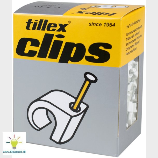 Clips 7-10/25Mm-400 Hvid