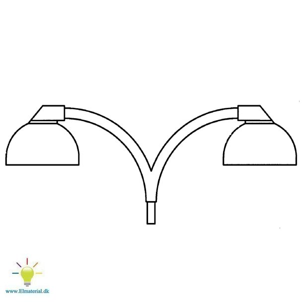 Dobbeltarm Buet Udlg 2X0,5M