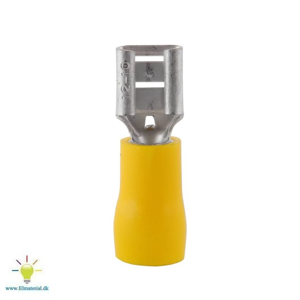 Isol Spademuffe Gul 6,3X0,8