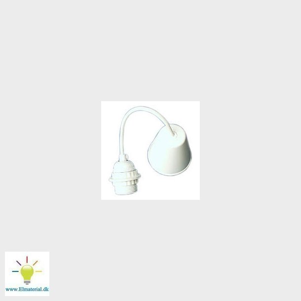 Pendelophng E27 1,5M Hvid