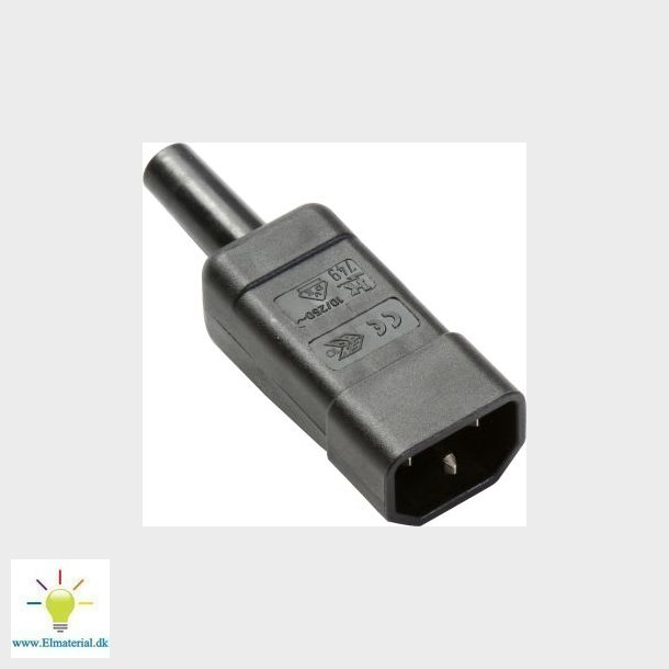 Apparatstik Lige Han C14 Sort