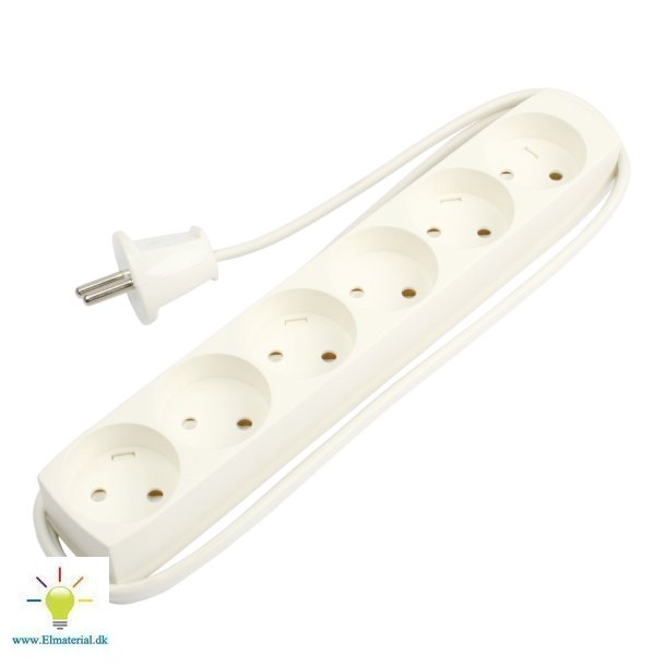 6-Stikdse U/J U/Afbr. 1,5M Hv