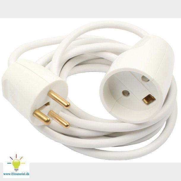 Forlngerledning M/J 3M Hvid