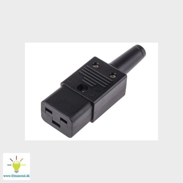 Apparatstik Lige Hun C19 Sort