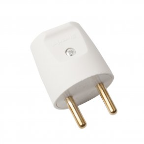 Stikprop U/J Rund Hvid