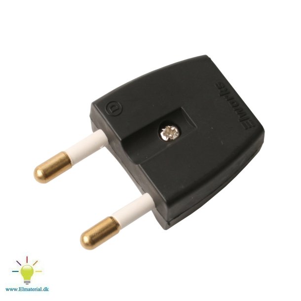 Stikprop U/J Flad Sort