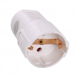 Schuko Förlängningsled M/J Vit