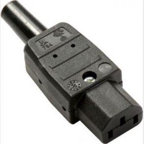 Apparatkontakt Rak Hona C13 Svart