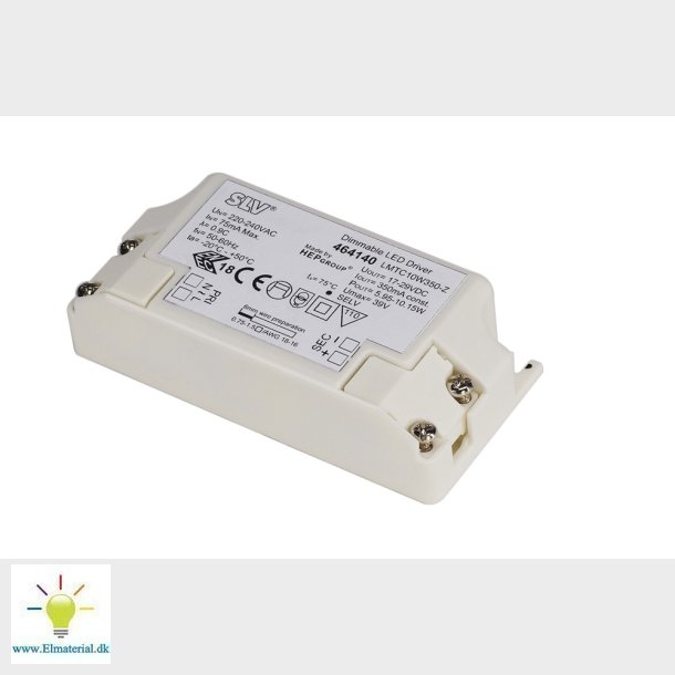 Led Driver 10W, 350Ma, inkl. A