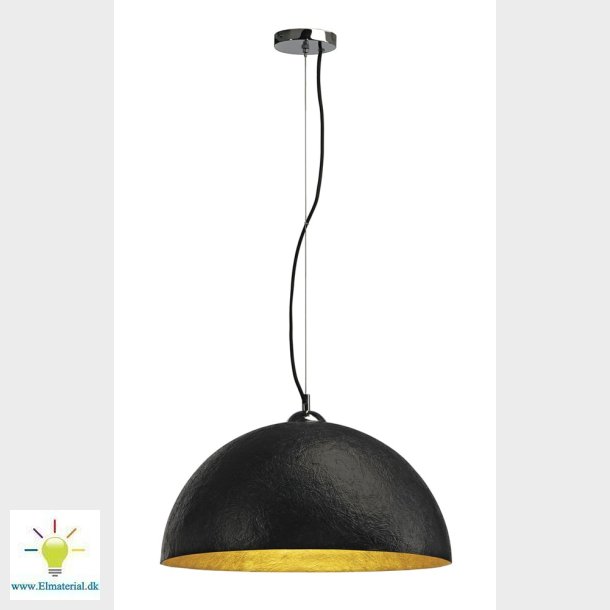 Fochini Pendel, Rund, Sort/Gul