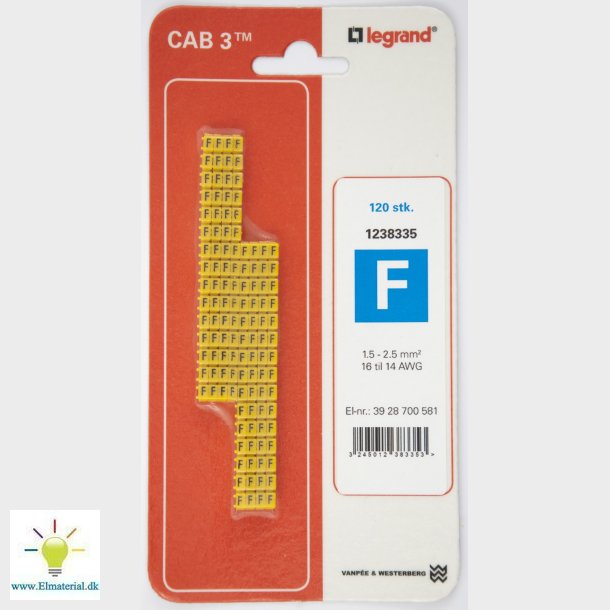 Cab3 Ledningsmrk 1,5-2,5 (F)