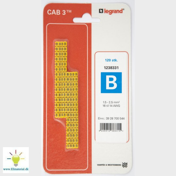 Cab3 Ledningsmrk 1,5-2,5 (B)