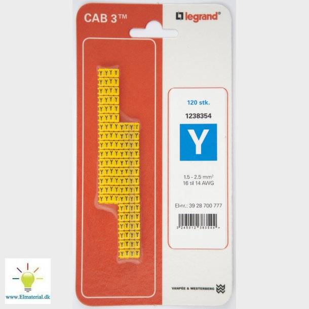Cab3 Ledningsmrk 1,5-2,5 (Y)