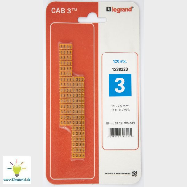 Cab3 Ledningsmrk 1,5-2,5 (3)