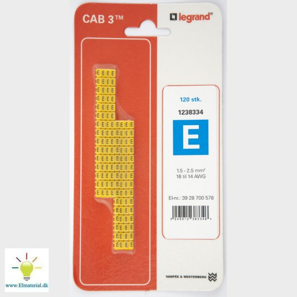 Cab3 Ledningsmrk 1,5-2,5 (E)
