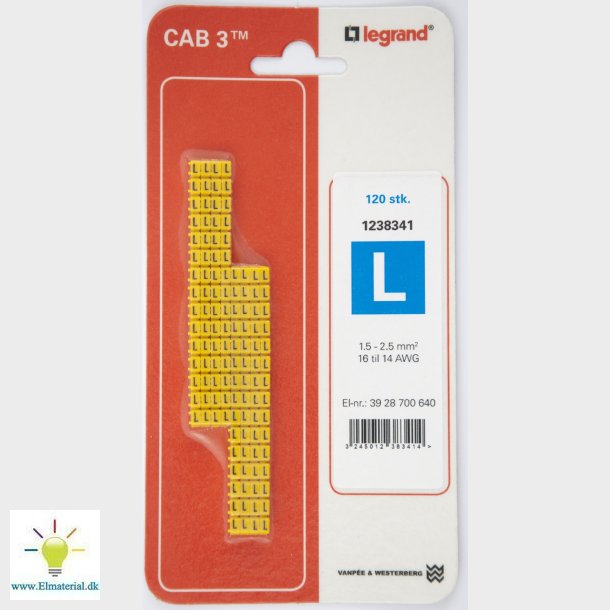 Cab3 Ledningsmrk 1,5-2,5 (L)