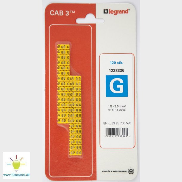 Cab3 Ledningsmrk 1,5-2,5 (G)