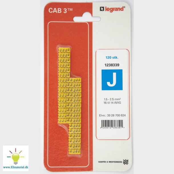 Cab3 Ledningsmrk 1,5-2,5 (J)