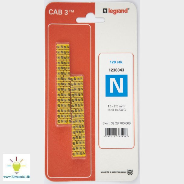 Cab3 Ledningsmrk 1,5-2,5 (N)