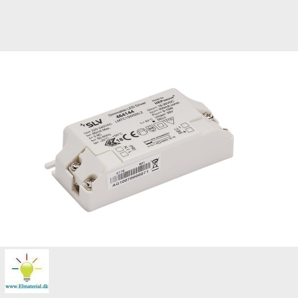 Led Driver 15W, 500Ma, inkl. A