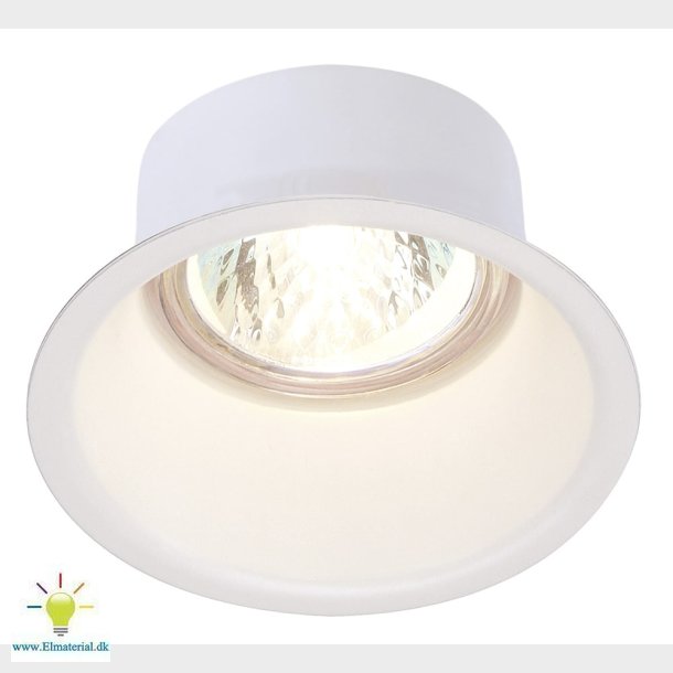 Horn Gu10 Downlight, Rund, Hvi