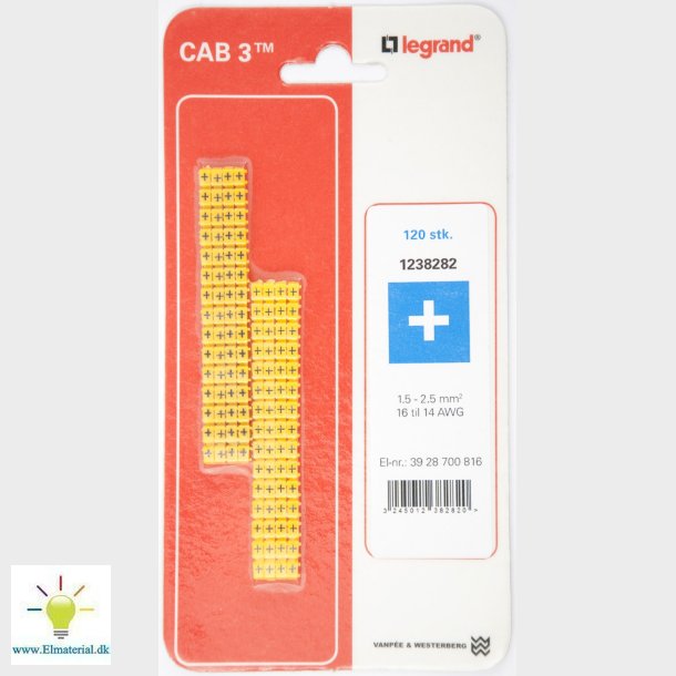Cab3 Ledningsmrk 1,5-2,5 (+)