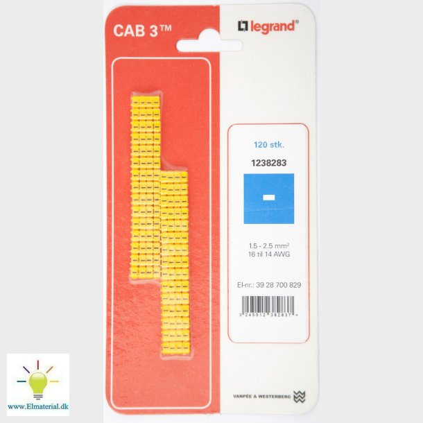 Cab3 Ledningsmrk 1,5-2,5 (-)