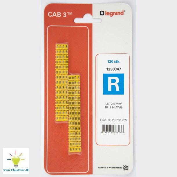 Cab3 Ledningsmrk 1,5-2,5 (R)