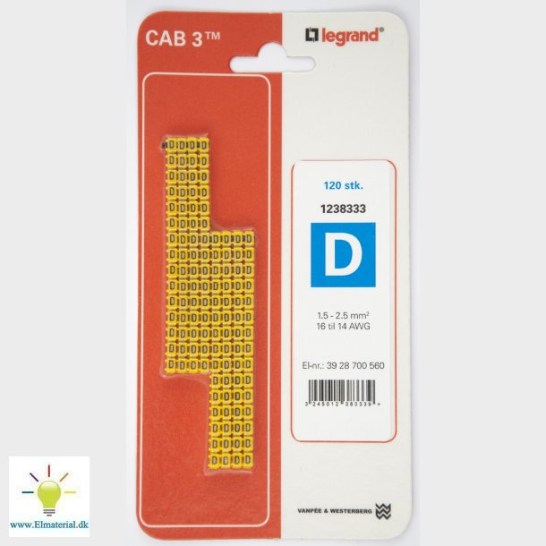Cab3 Ledningsmrk 1,5-2,5 (D)
