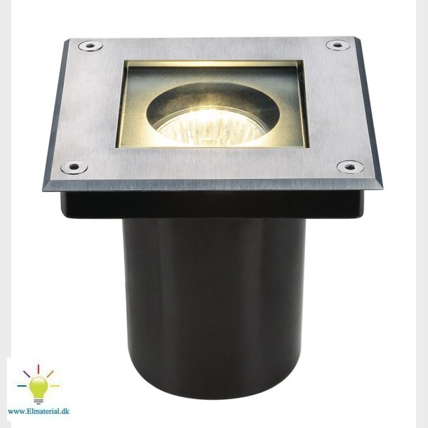 Dazar Square Gu10, Rustfrit St