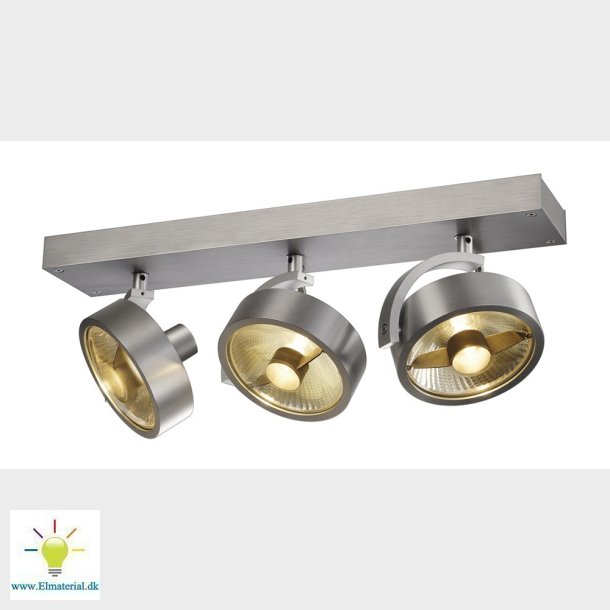 Kalu 3 Qpar Loftlampe, Brstet