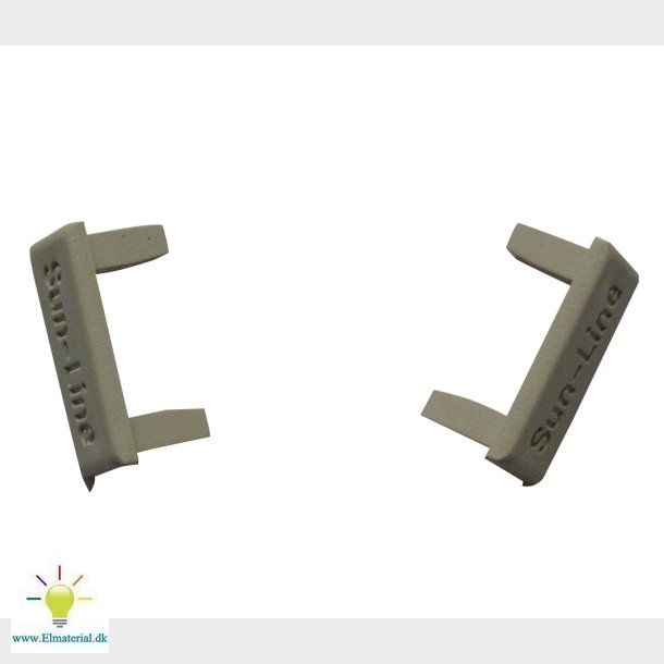 Sun-Line Endestop Hvid (2 Stk)