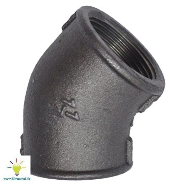 4" Vinkel 45G M/M