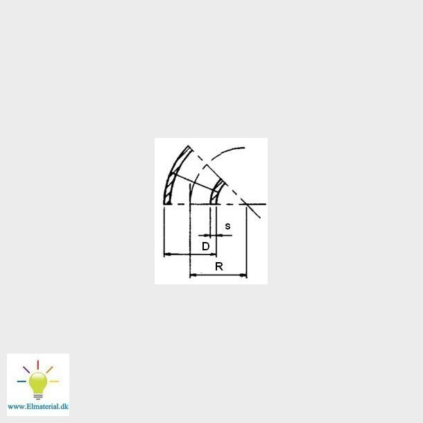 16" Svejsebj. 45G Sch Std.