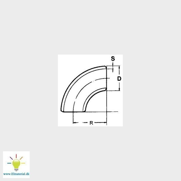 3" Svetsb&ouml;j. 90G Sch Std./40