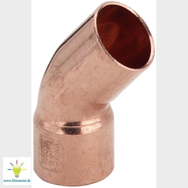 10Mm Loddefittings Bjning 45&deg;