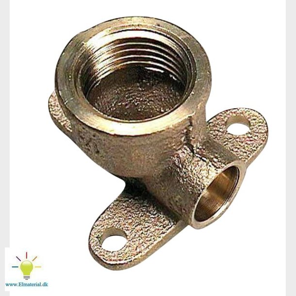 Viega dkvinkel med lapper 15 mm x 12" rdgods