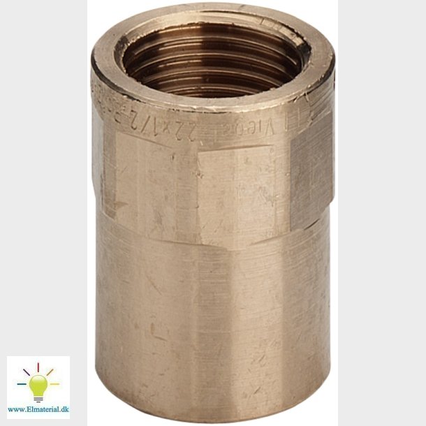 Viega overgang muffe/muffe 10 mm x 12" rdgods