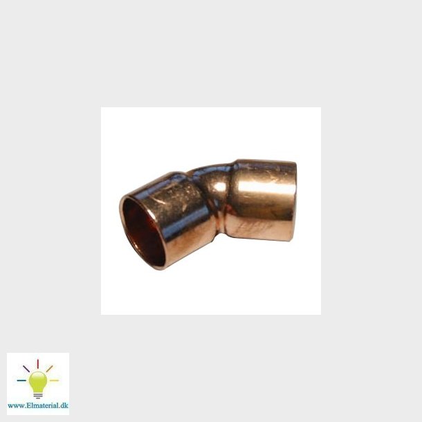 Viega bjning 45&deg; m/m 18 mm kobber