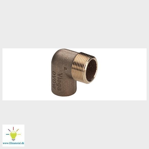 Viega overgangsvinkel 90&deg; muffe/nippel 18 mm x 12" rdgods