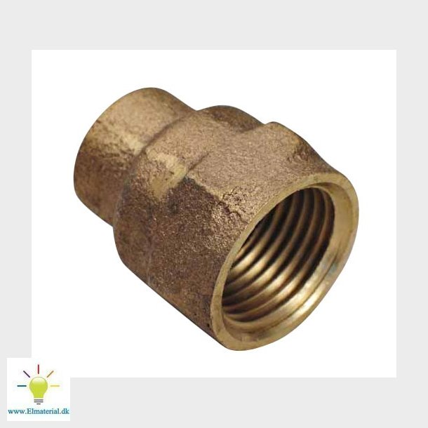 Viega overgang muffe/muffe 15 mm x 12" rdgods