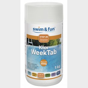 Chlorine Week Tab 200G, 1 kg