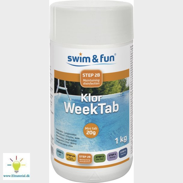 Klor Week Tab 20G, 1Kg