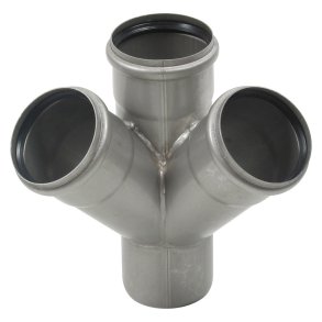 Dubbelt grenr&ouml;r 45&deg;, �75 / 75mm