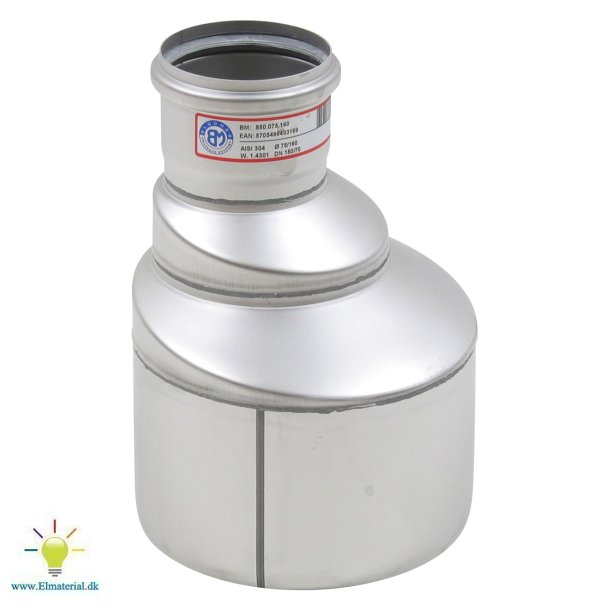 Overgang Excentrisk, 75/160Mm