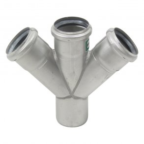 Dubbelt grenr&ouml;r 45&deg;, �50 / 50mm