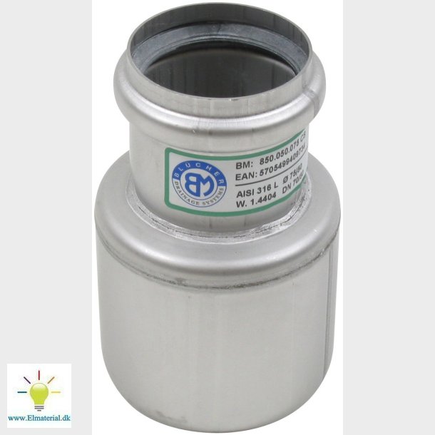 75X50Mm Bm Reduktion Aisi304