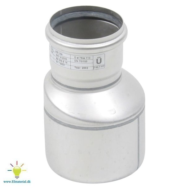 Overgang Excentrisk, 75/110Mm