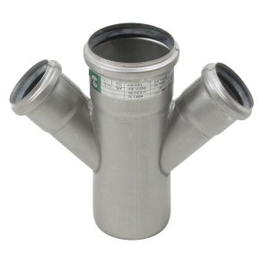 Dubbla grenr&ouml;r 45&deg;, �75 / 50mm