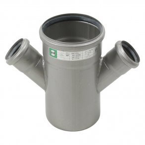 Dubbelt grenr&ouml;r 45&deg;, �110 / 50mm